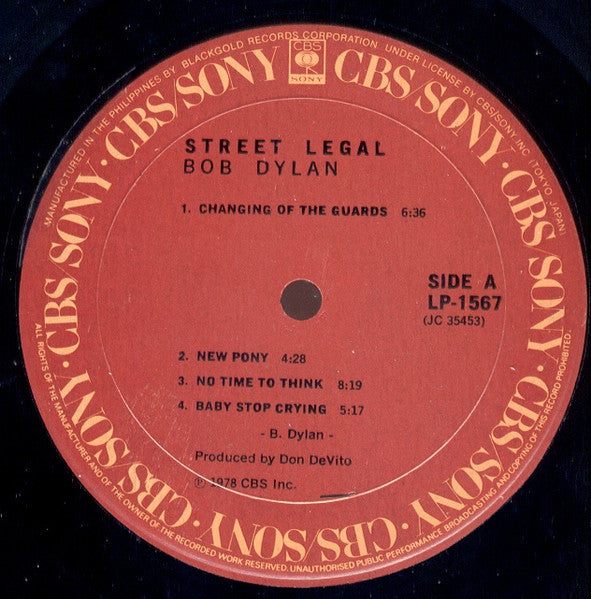 Bob Dylan : Street-Legal (LP, Album)