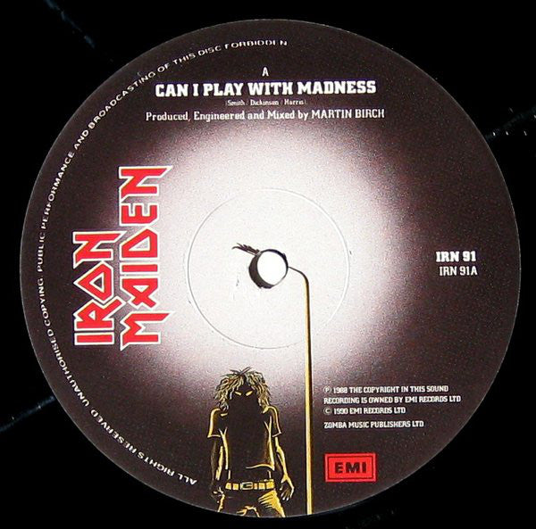 Iron Maiden : Can I Play With Madness · The Evil That Men Do (2x12", Comp, Ltd)