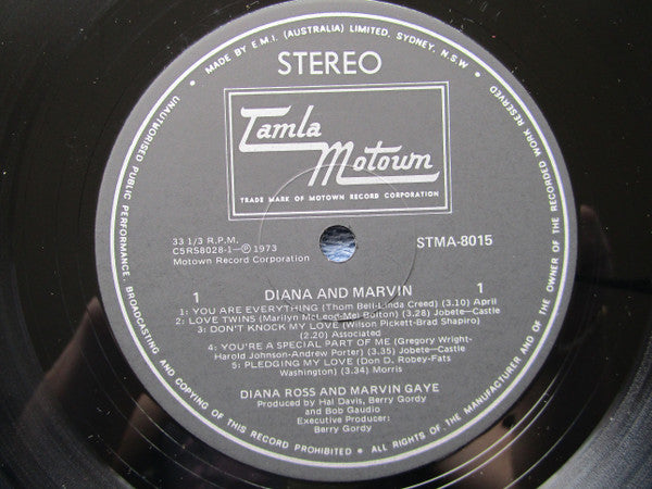 Diana Ross & Marvin Gaye : Diana & Marvin (LP, Album, Gat)