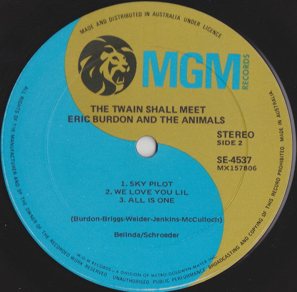 Eric Burdon & The Animals : The Twain Shall Meet (LP, Album)
