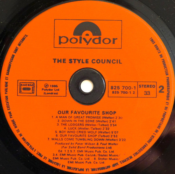 The Style Council : Our Favourite Shop (LP, Album, Gat)