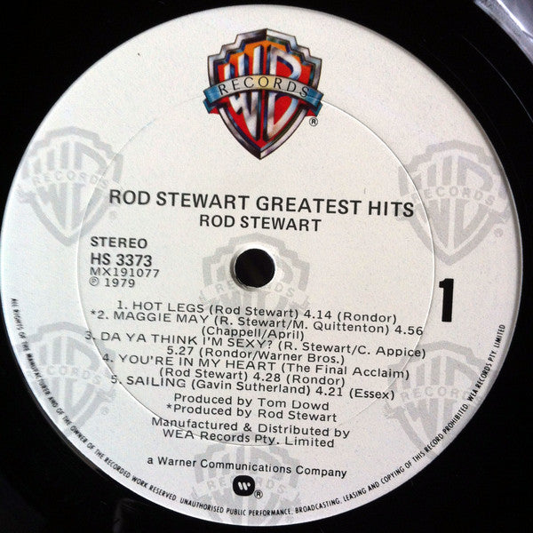 Rod Stewart : Greatest Hits (LP, Comp)