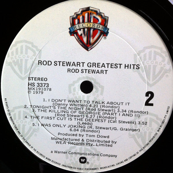 Rod Stewart : Greatest Hits (LP, Comp)