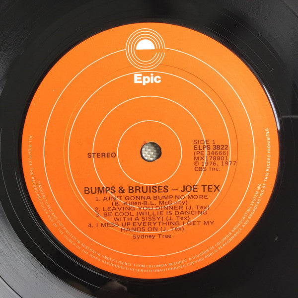 Joe Tex : Bumps & Bruises (LP, Album)