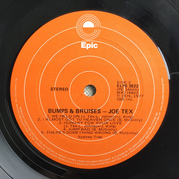 Joe Tex : Bumps & Bruises (LP, Album)