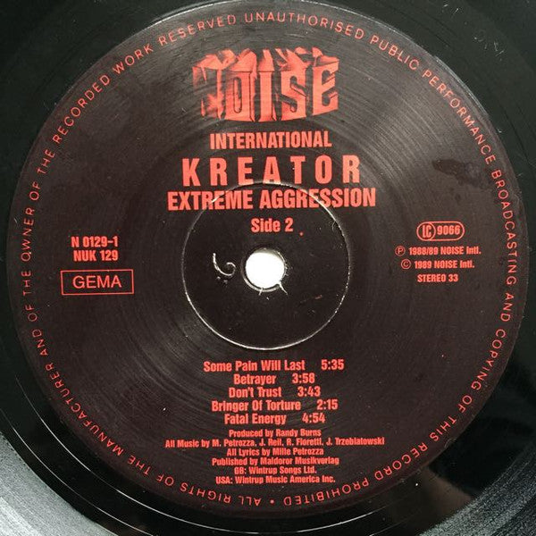 Kreator : Extreme Aggression (LP, Album)