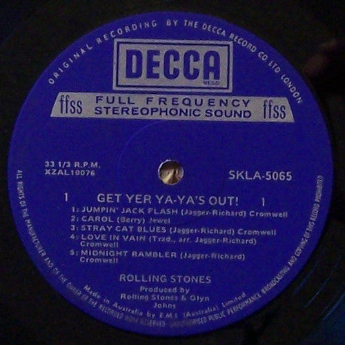 The Rolling Stones : Get Yer Ya-Ya's Out! - The Rolling Stones In Concert (LP, Album, RE)