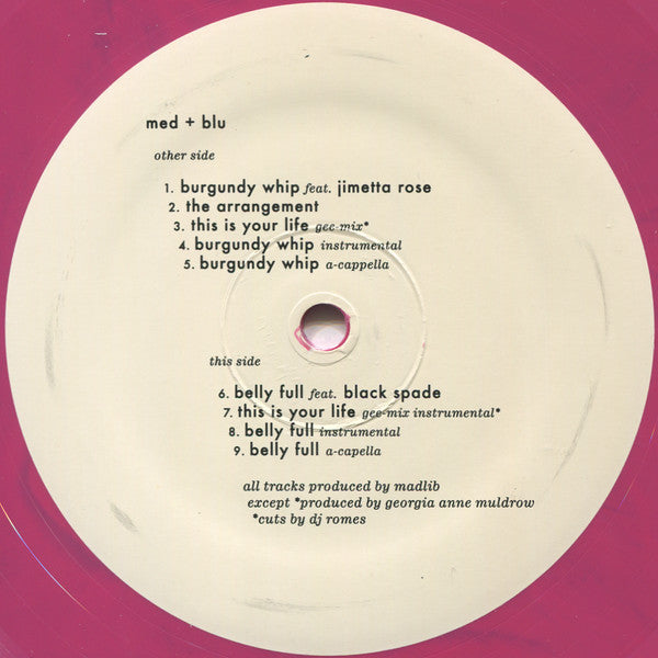 MED* + Blu (2) : The Burgundy (12", EP, Mar)