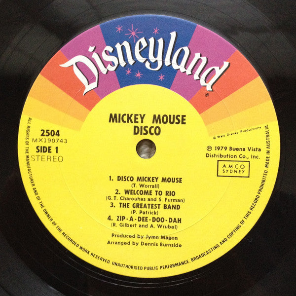 Unknown Artist : Mickey Mouse Disco (LP, Album)