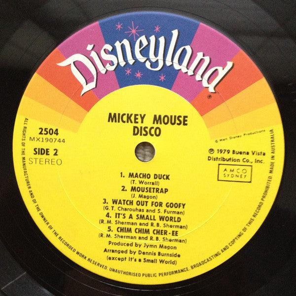 Unknown Artist : Mickey Mouse Disco (LP, Album)