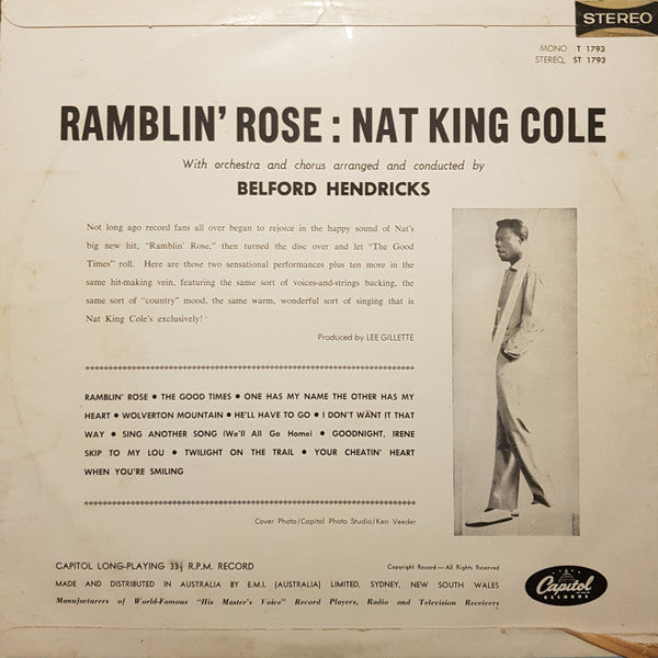 Nat King Cole : Ramblin' Rose (LP, Album)