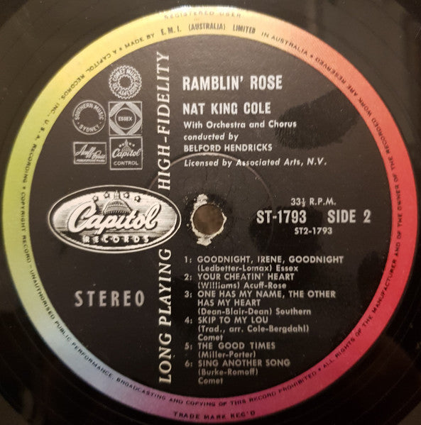 Nat King Cole : Ramblin' Rose (LP, Album)
