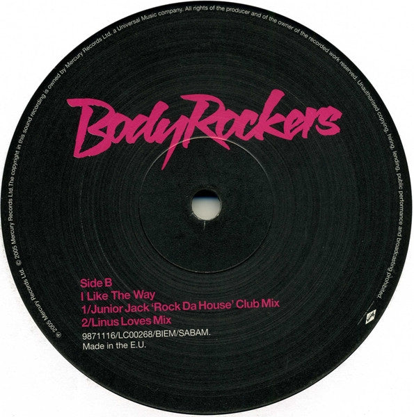 BodyRockers : I Like The Way (Mixes) (12")
