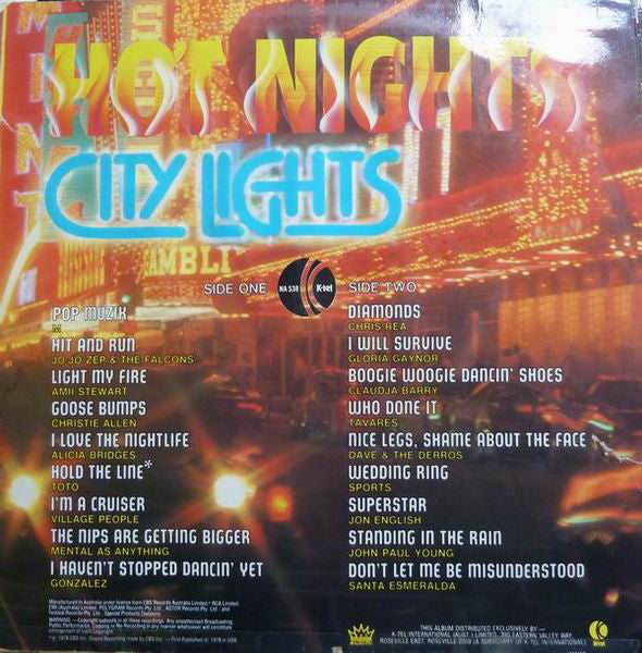 Various : Hot Nights City Lights (LP, Comp, Ltd)