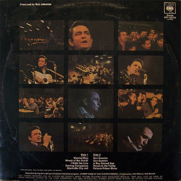 Johnny Cash : Johnny Cash At San Quentin (LP, Album)