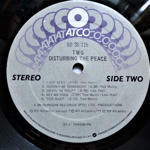 T.M.G.* : Disturbing The Peace (LP, Album, Promo)