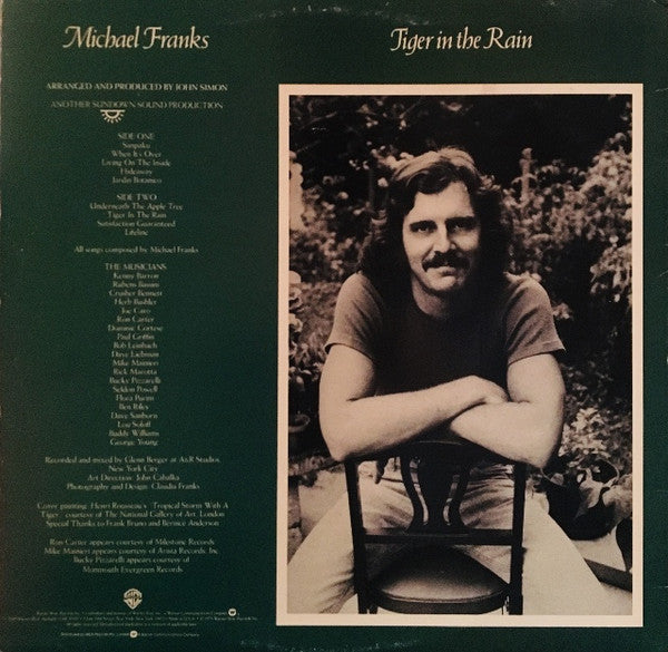 Michael Franks : Tiger In The Rain (LP, Album)