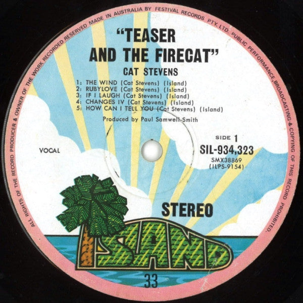 Cat Stevens : Teaser And The Firecat (LP, Album, RP, Gat)