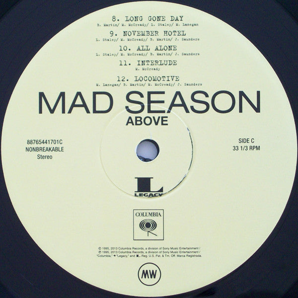 Mad Season : Above (2xLP, Album, RE, RM)