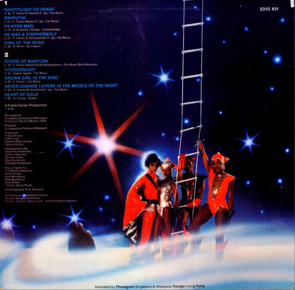 Boney M. : Nightflight To Venus (LP, Album)