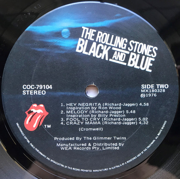The Rolling Stones : Black And Blue (LP, Album, Gat)