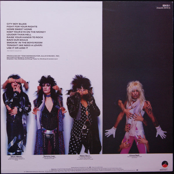 Mötley Crüe : Theatre Of Pain (LP, Album)