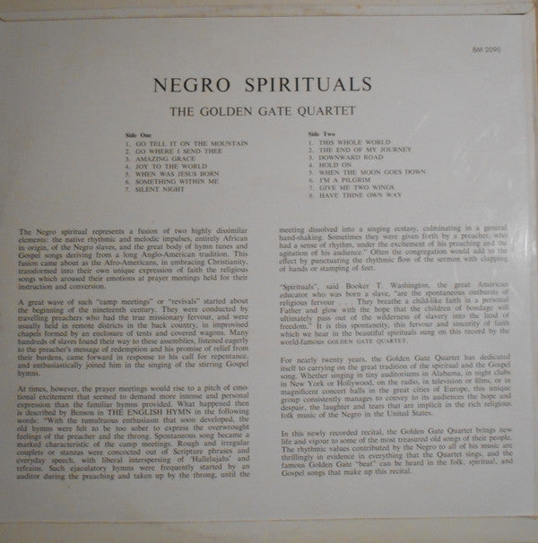 Golden Gate Quartet* : Negro Spirituals At Christmas (LP)