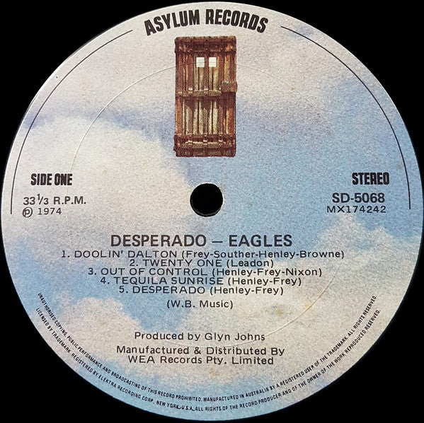 Eagles : Desperado (LP, Album, RE)