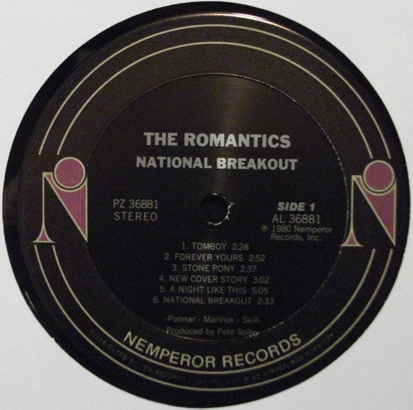 The Romantics : National Breakout (LP, Album)