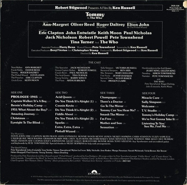 Various : Tommy (Original Soundtrack Recording) (2xLP, Album)