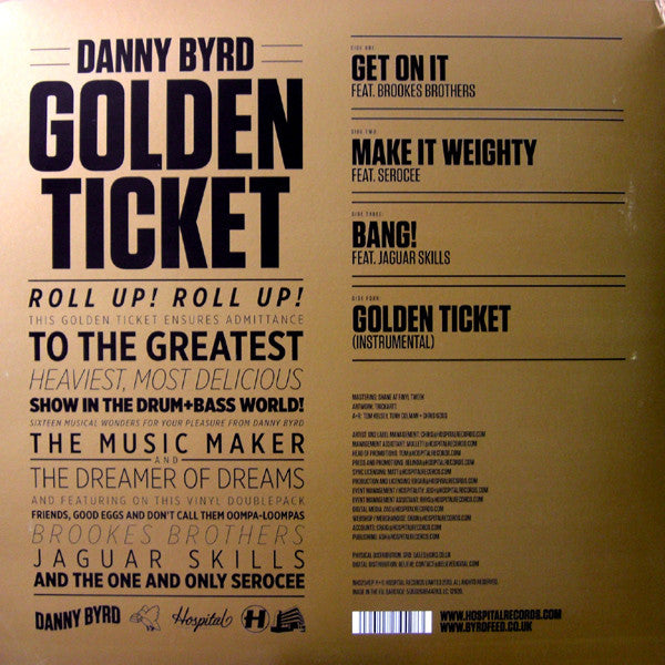 Danny Byrd : Golden Ticket (2x12", EP, Bro)