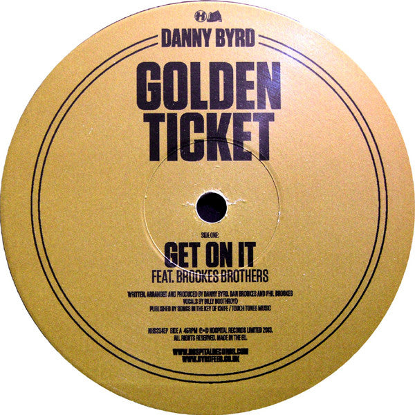 Danny Byrd : Golden Ticket (2x12", EP, Bro)