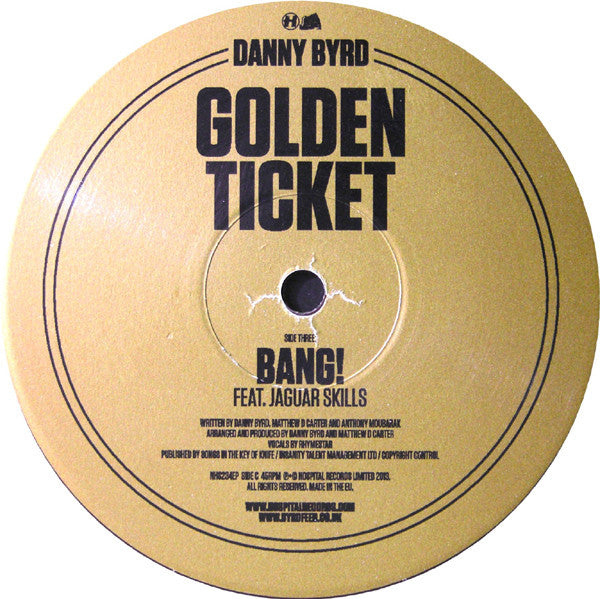 Danny Byrd : Golden Ticket (2x12", EP, Bro)