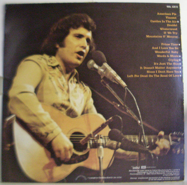 Don McLean : The Very Best Of Don McLean (LP, Comp)