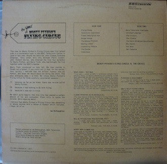 Monty Python's Flying Circus* : The Worst Of Monty Python's Flying Circus (LP, RE)