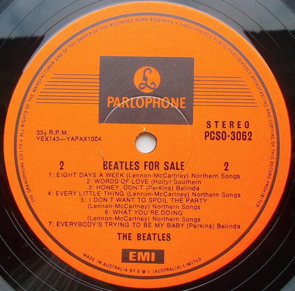 The Beatles : Beatles For Sale (LP, Album, RE, EMI)