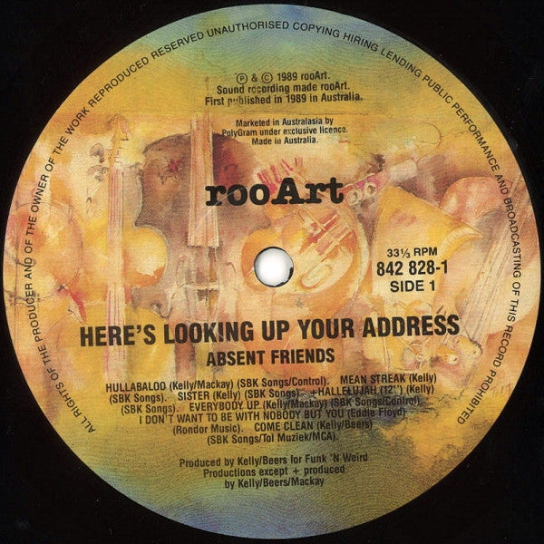 Absent Friends : Here's Looking Up Your Address (LP, Album)