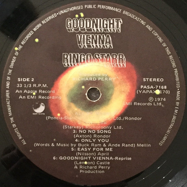 Ringo Starr : Goodnight Vienna (LP, Album)