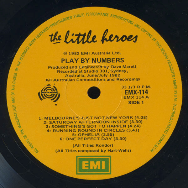 Little Heroes : Play By Numbers (LP, Album)