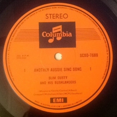 Slim Dusty And His Bushlanders : Another Aussie Sing Song (LP, RE)