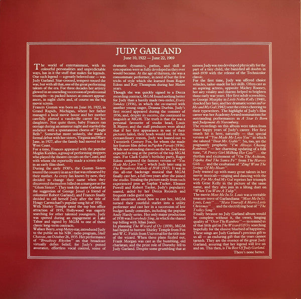 Judy Garland : The Best Of Judy Garland... There's None Better! (LP, Comp)