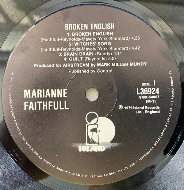 Marianne Faithfull : Broken English (LP, Album)