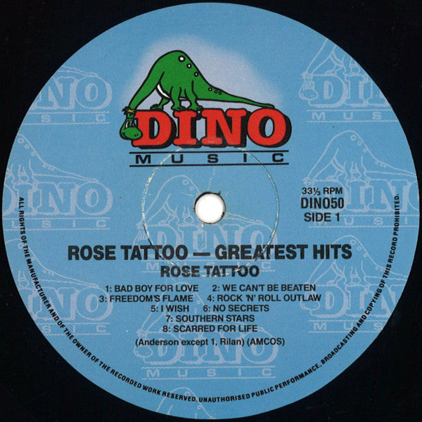 Rose Tattoo : Their Greatest Hits (LP, Comp)