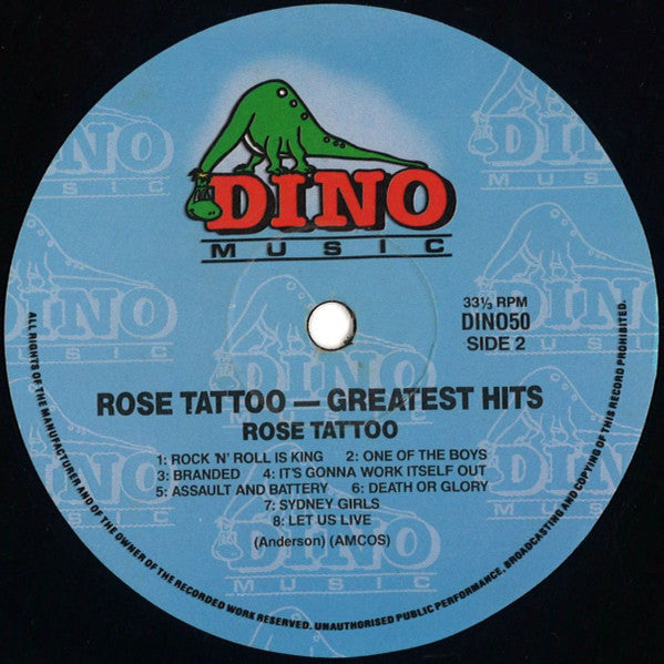 Rose Tattoo : Their Greatest Hits (LP, Comp)