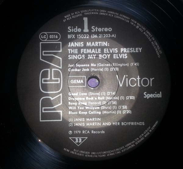 Janis Martin (2) : That Rockin' Gal (LP, Comp, RE)