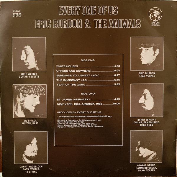 Eric Burdon & The Animals : Every One Of Us (LP, Album)
