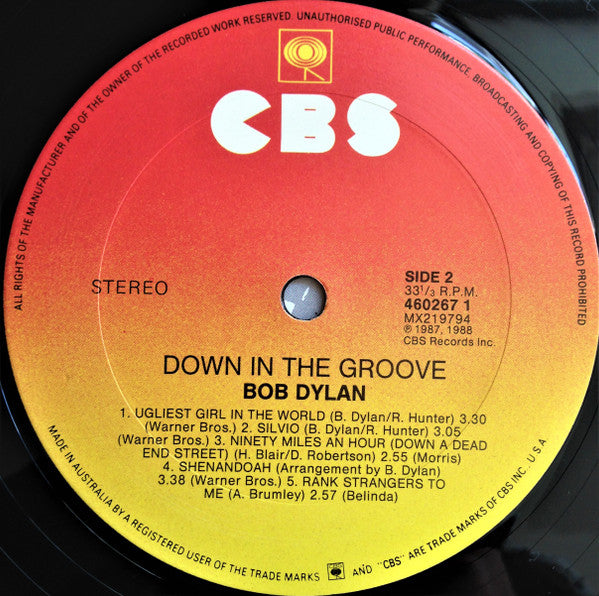 Bob Dylan : Down In The Groove (LP, Album)