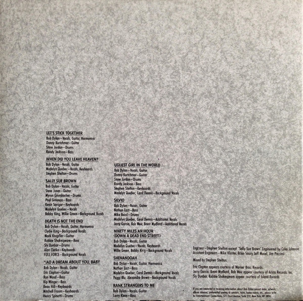 Bob Dylan : Down In The Groove (LP, Album)