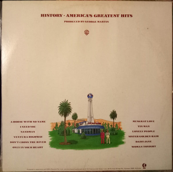 America (2) : History · America's Greatest Hits (LP, Comp)