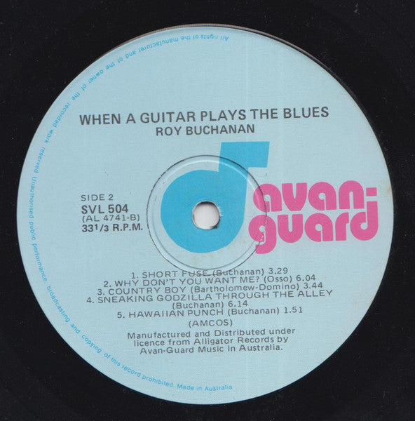 Roy Buchanan : When A Guitar Plays The Blues (LP, Album)
